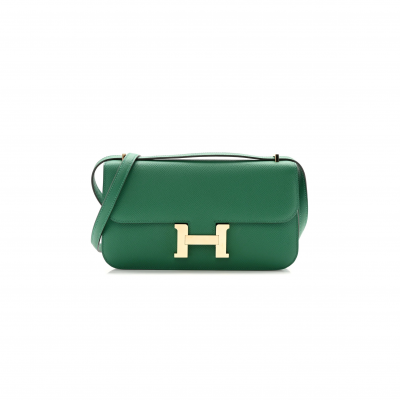 HERMES MASTER CONSTANCE ELAN EPSOM VERT VERTIGO GOLD HARDWARE (26*16*6cm)